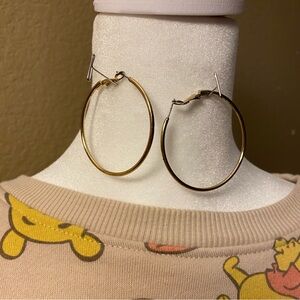 Elegant Gold Hoop Earrings
